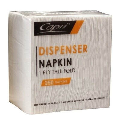 Napkin Dispenser 1ply E Fold White | E