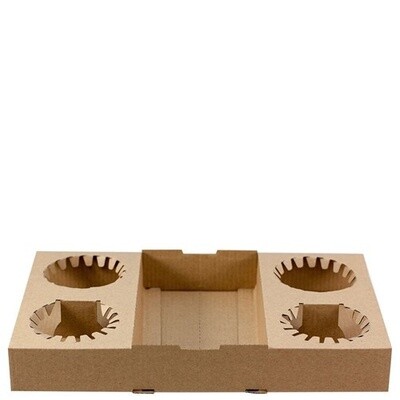Cup Tray 4 Cardboard | E / Carton (100)