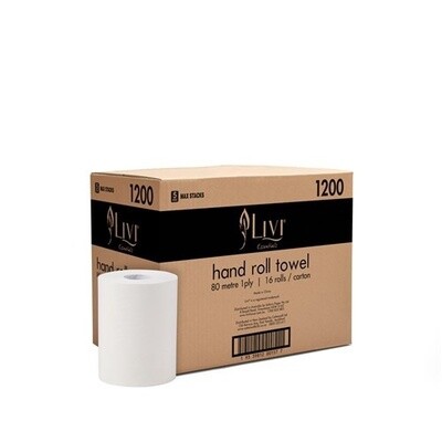 Hand Towel Roll 80m Unperforated | E