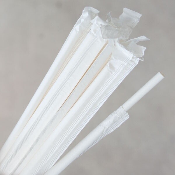 Straw Paper Wrapped 3ply White | B / Carton (2,000) ** SALE
