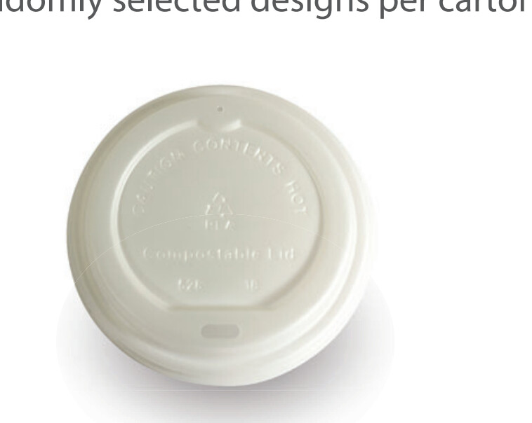 Cup Coffee Lid CPLA Compostable (90mm) | E