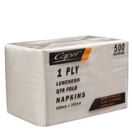 Napkin Lunch 1ply White | E
