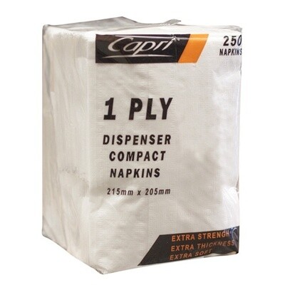 Napkin Dispenser 1ply D Fold White | E