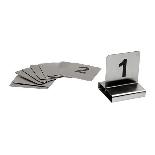 Table Numbers Stainless Steel Small 11-20 | T