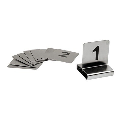 Table Numbers Stainless Steel Small 11-20 | T