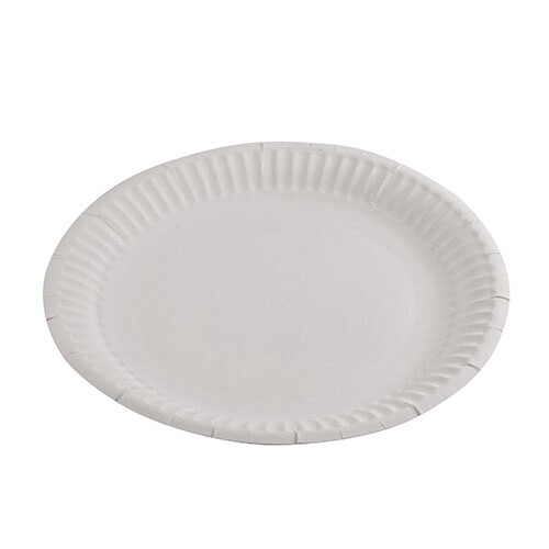 Plate Paper Round Uncoated 7&quot; (175mm) | E