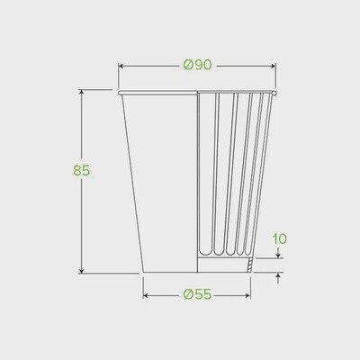 Cup Coffee (90mm) BioCup Art DW 8oz | B