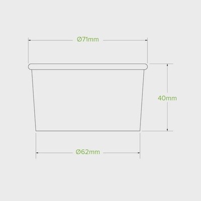 Ice Cream Cup BioCup 90ml/3oz | B