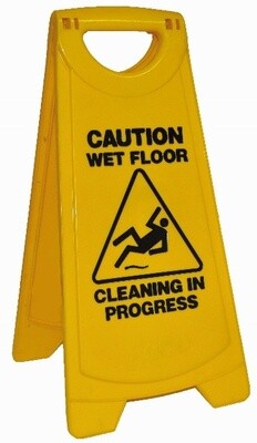 Sign Caution Wet Floor Cleaning | E / Single (1)