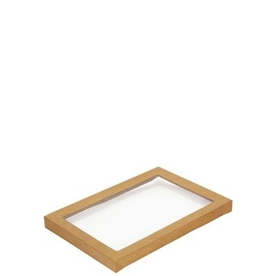 Catering Tray 2 (Medium Rectangle) Lid with Window | E
