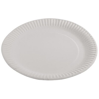 Plate Paper Round Uncoated 9&quot; (230mm) | E