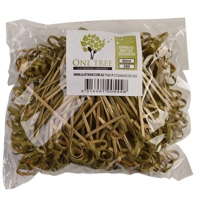 Skewer Knotted Bamboo 80mm | B