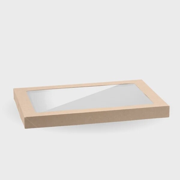 Catering Tray 2 (Medium Rectangle) Lid With Window | B