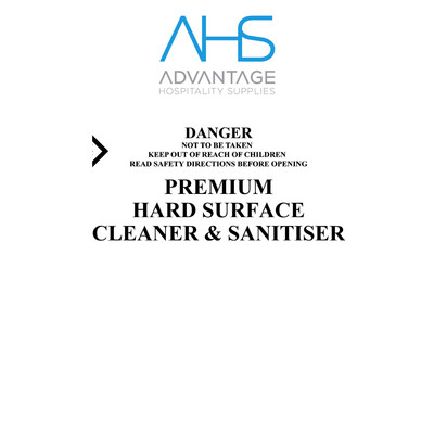 Premium Hard Surface Cleaner &amp; Sanitiser | AHS / 20L