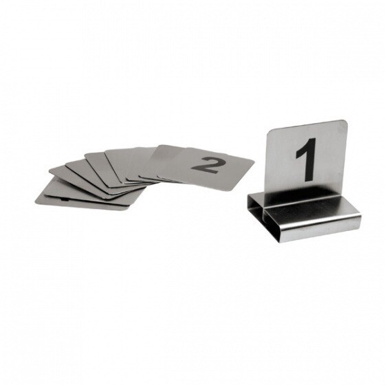 Table Numbers Stainless Steel Small 1-10  | T