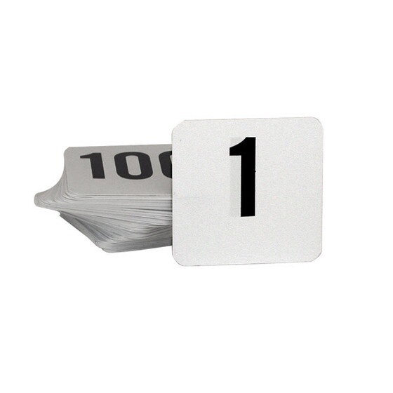 Table Numbers White and Black Small 1-50 | T