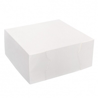 Cake Box Square White 9x9x4 | M