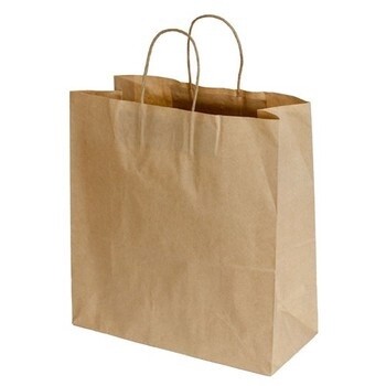 Bag Carry Kraft Takeaway Bag Large | E