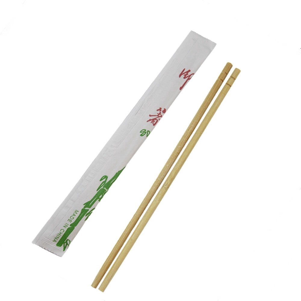 Cutlery Bamboo Chopsticks Paper Wrap | R