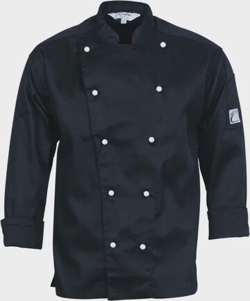 Chef Jacket Black Long Sleeve | O