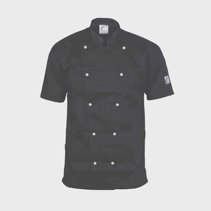 Chef Jacket Black Short Sleeve | O