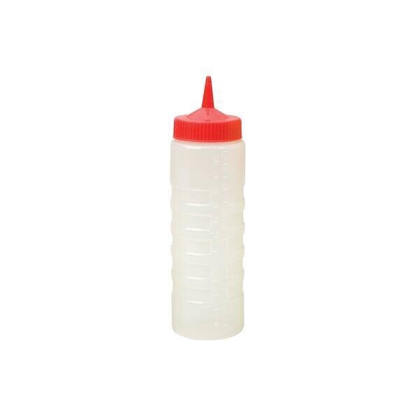 Sauce Bottle 750ml Red/Clear | T