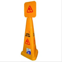Sign Caution Wet Floor Large Pyramid | E