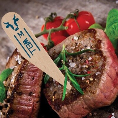 Steak Marker Paddle One Tree Medium Well | B