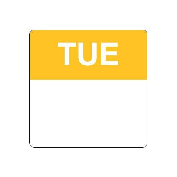 Food Label Square Tuesday (40mm) | E / Pack (500)