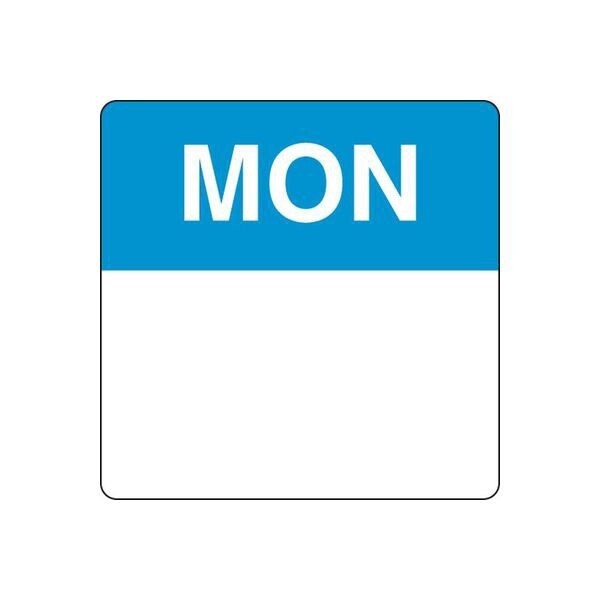 Food Label Square Monday (40mm) | E / Pack (500)