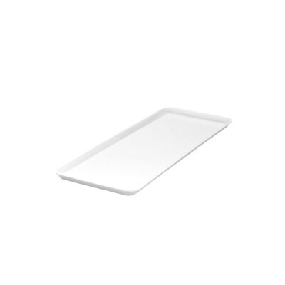 Platter Melamine Rectangle 390x150mm White | T