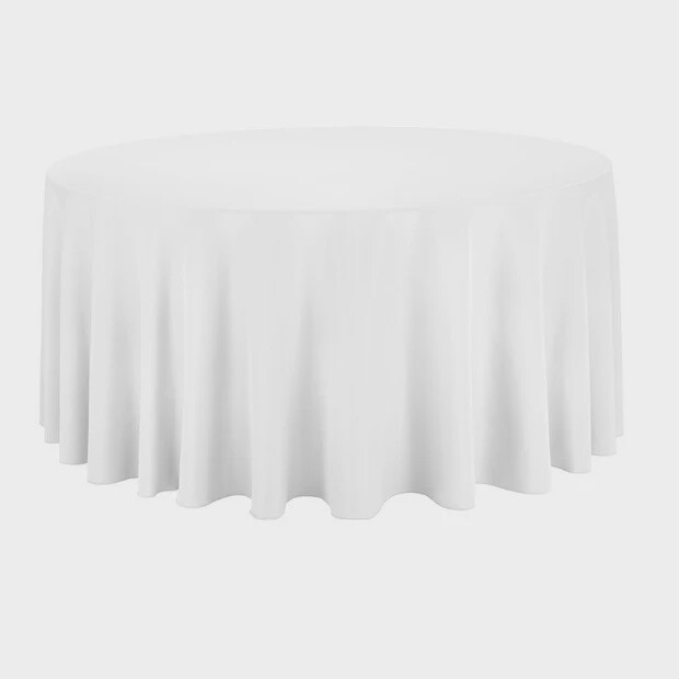 Table Linen White Spun Round 300cm | T