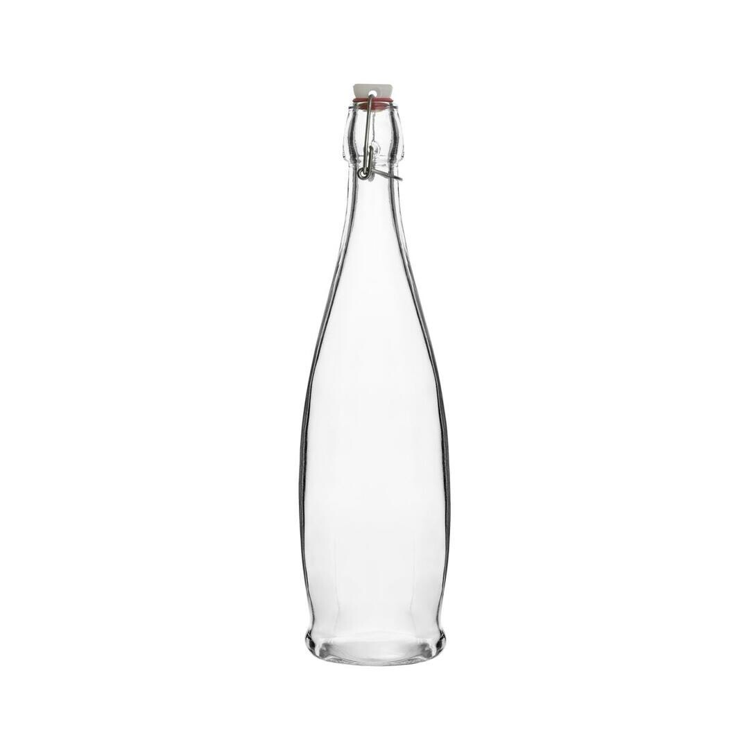 Glass Water Bottle Round 1L | T