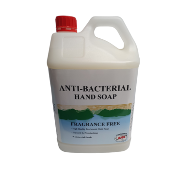 Hand Soap Anti-Bacterial Fragrance Free | AHS / 5L