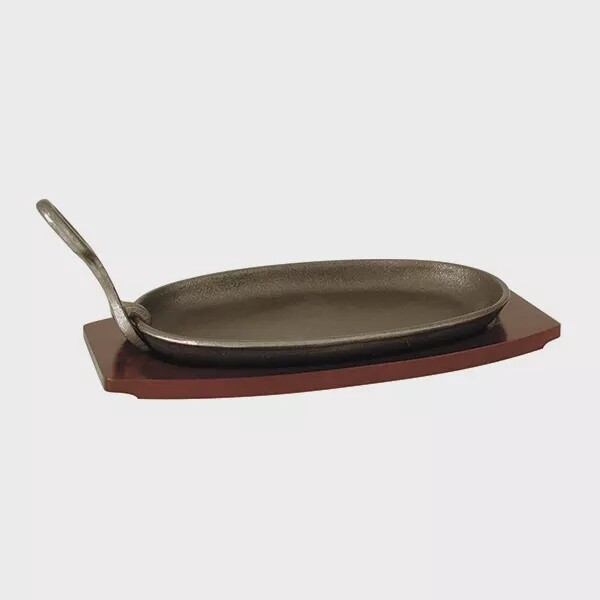 Cast Iron Steak Sizzler with Boad (290x180mm) | T