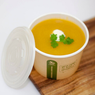 Container Round Heavyboard (Soup) Lid | E