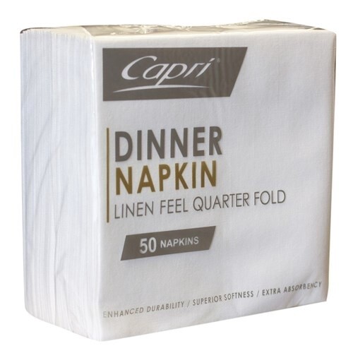 Napkin Dinner 2ply Linen Feel Quarter Fold | E / Carton (250)