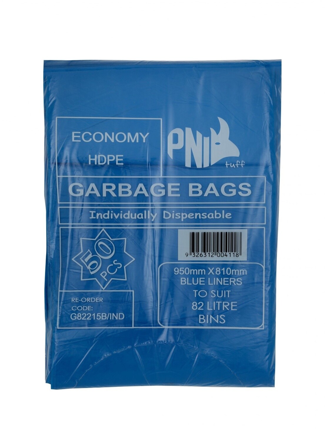 Garbage Bag 82L HDPE Blue (15um) | P