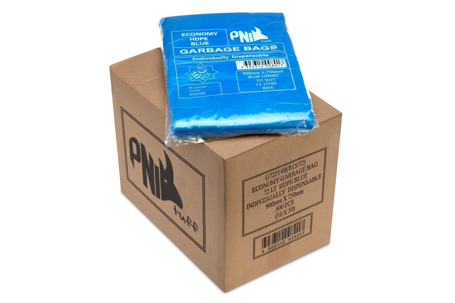 Garbage Bag 72L HDPE Blue (12um) | P