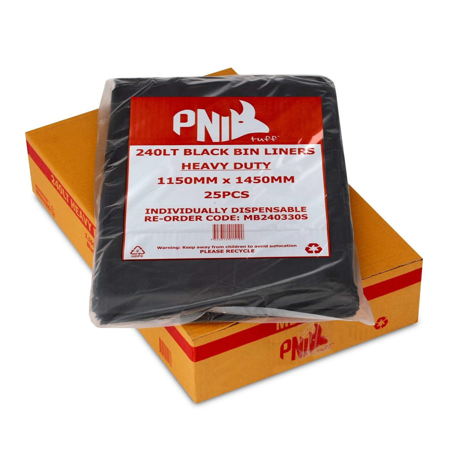 Garbage Bag 240L Tuff HD (25um) | P