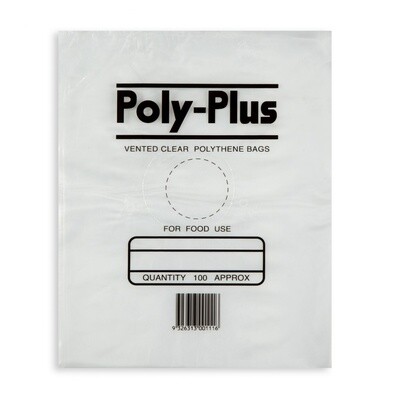 Bag Plastic LDPE Vented 18x12" Poly Plus | P / Carton (1,000)