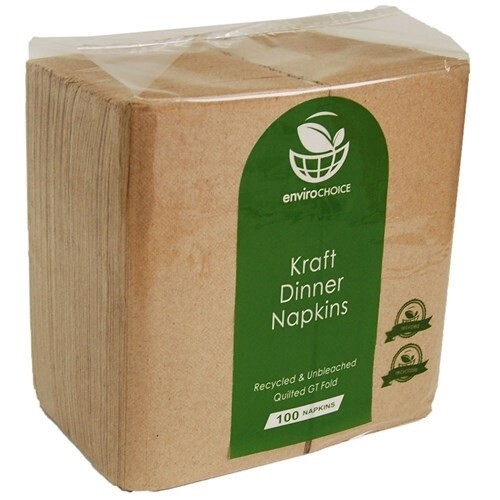 Napkin Quilted Dinner 2ply GT Kraft | E