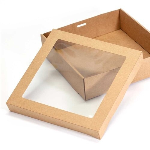 Catering Tray 5 (Small Square) Lid with Window | E