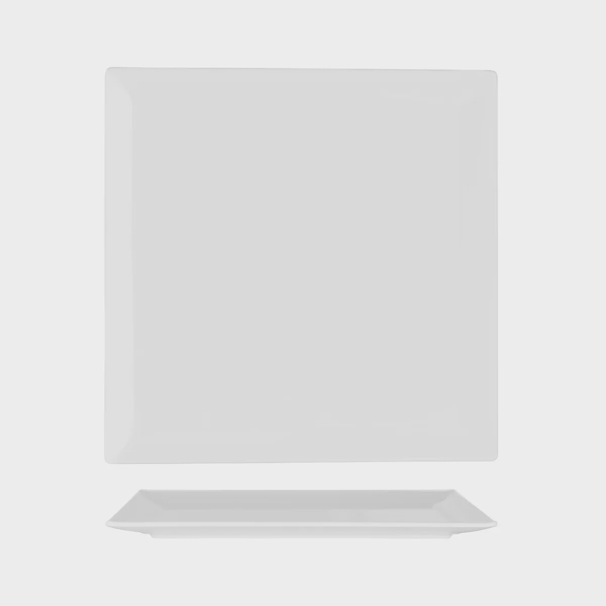Platter White Square Melamine White (380x380mm) | TO