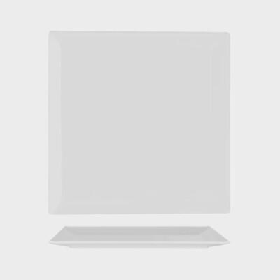 Platter White Square Melamine White (380x380mm) | TO