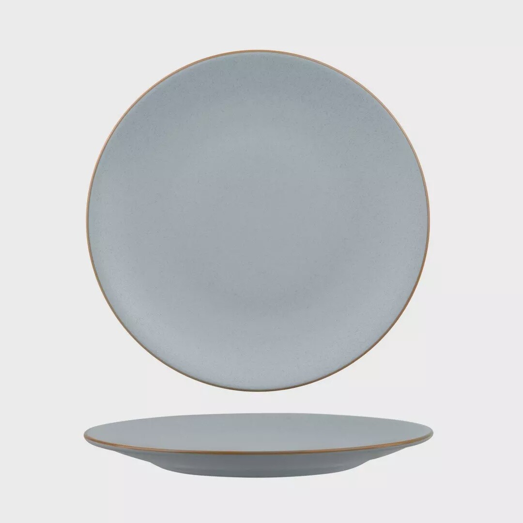 Crockery Zuma Bluestone Plate Round Coupe (260mm) | T, Size: Carton (6)