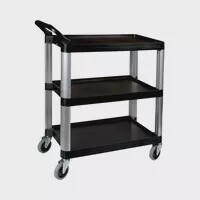 Trolley Black Plastic Utility, Size: TR-105