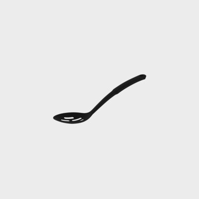 Spoon Slotted Non-Stick Heat Resistant Black | TO