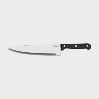 Chefs Knife Black Handle (200mm) (Get Set) | TO
