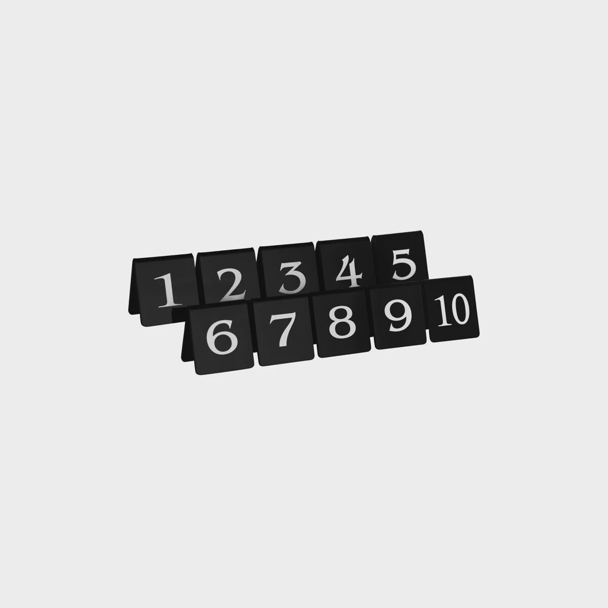 Table Numbers A Frame Black and White 1-10 | TO